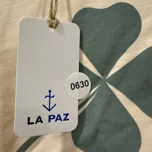 Mother La Paz Cunha Sweatshirt Lucky Ecru White Size M NWT - Picture 9 of 9